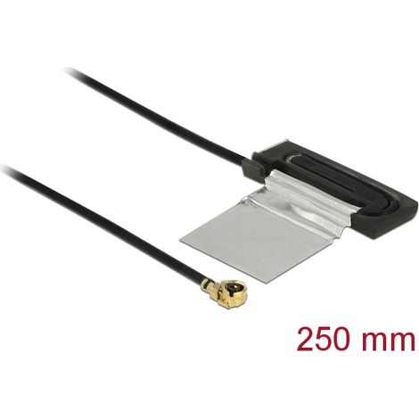 Delock wlan ccd antenna mhf/uf.lp-068 compatible plug 802.11 ac/a/h/b/g/n ccd 1 dbi 200 mm internal