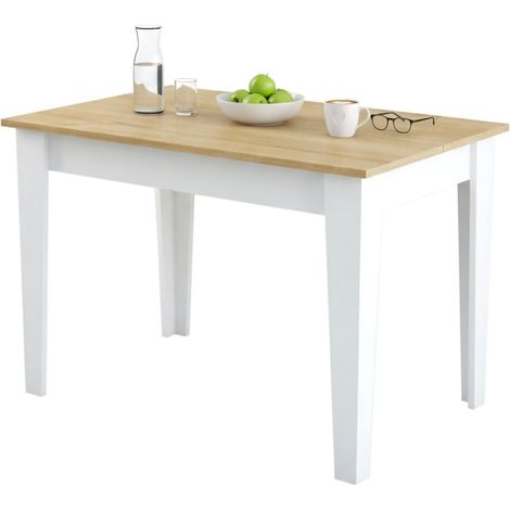 Feststehender Tisch Heli, für 6 Personen, 72x110x75h cm, Weiß