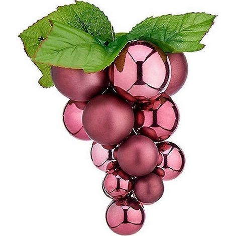 Boule de Noël Krist + raisins roses en plastique