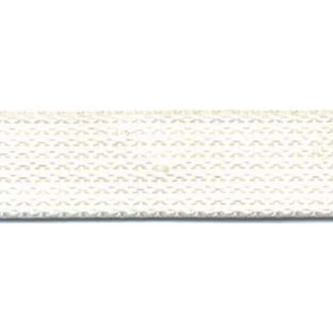 50MT CINTINO COTONE BIANCO AVVOLGIBILI mt50x mm22h. rotolo gr23 metro