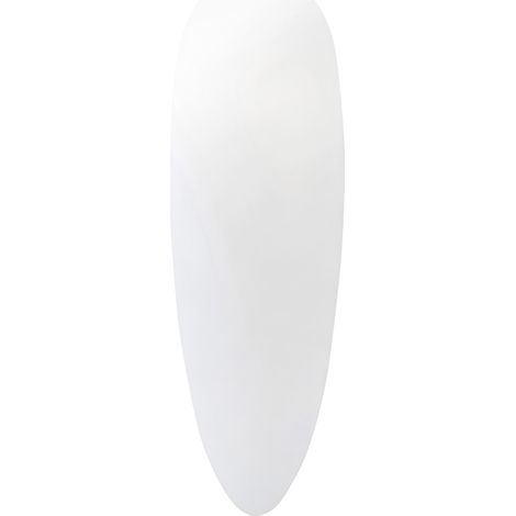 Forlight Glass - Aplique de Pared Interior para Bombilla E27 de 100W. Diámetro 14cm. Estructura de Acero. Color Blanco