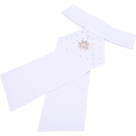 Cravate d'équitation pré-nouée avec broche en coton pour adulte, équipement de col (1/5)