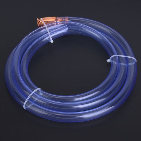 Tuyau siphon shaker carburant essence eau auto-amorçant antistatique PVC transparent 6ft x 1/2pouce (13mm) (1/5)