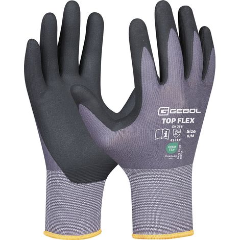 Gebol Arbeitshandschuhe Gr 9 - Montagehandschuhe Nitril mit hohem Tragekomfort und Atmungsaktivität - 1 Paar (1/2)