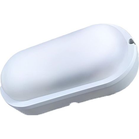 Plafoniera Led Lampada Da Parete Soffitto IP54 Ovale 12W 1155LM Bulkhead Per Condominio 199X97X47mm, Disponibili 3000K 6500K (Bianco Caldo 3000K)