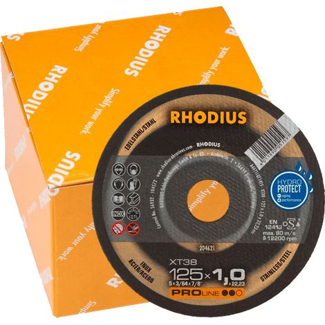 Disco de corte 125x1.0x22 mm XT38 50 unidades.