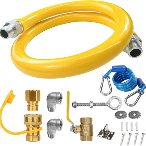 Conduite de gaz commerciale 1675KIT48, diamètre 48 po, 3/4 po, bleu, gris, jaune, échantillon disponible