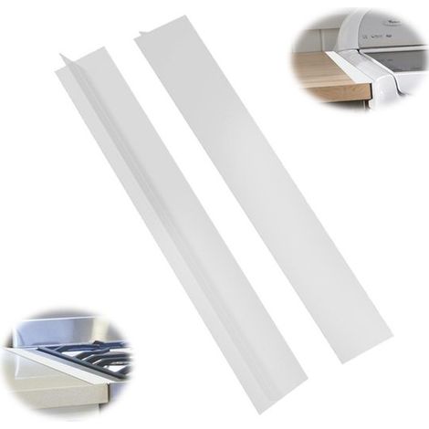 2 pièces - Joint d'étanchéité pour plaque de cuisson - Joint d'étanchéité pour plan de travail - Joint d'étanchéité pour plaque de cuisson - Pour l'espace entre la plaque de cuisson et le plan de trav (1/5)