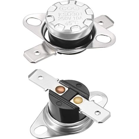 Thermostat sourcing map KSD301 45 °C/113 °F 10 A normalement ouvert (NO), interrupteur de