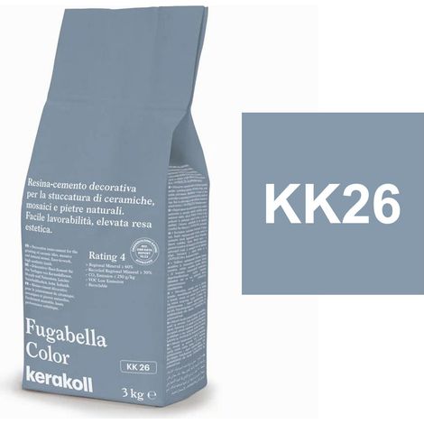 Kerakoll FUGABELLA COLOR KK26 resina stucco piastrelle mosaici marmi 3 KG (1/2)