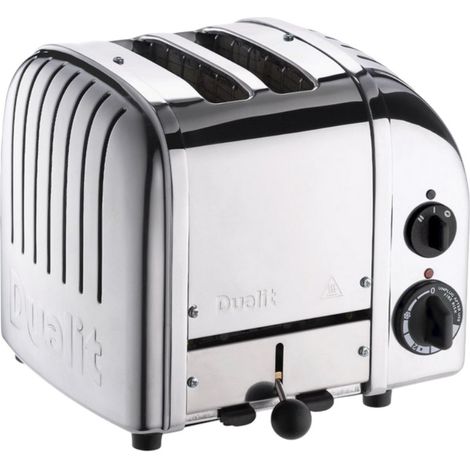 Grille-pain 2 fentes 1200W inox – Fonction de décongélation – Tiroir ramasse-miettes amovible – Design argent – Unbekannt (1/5)