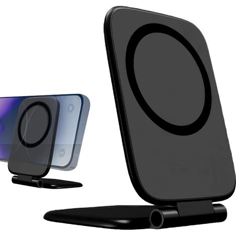 Support magnétique pour téléphone portable Support magnétique universel pour téléphone portable Support réglable antidérapant pour voiture, camion, SUV, camping-car Fin et pliable pour (1/5)