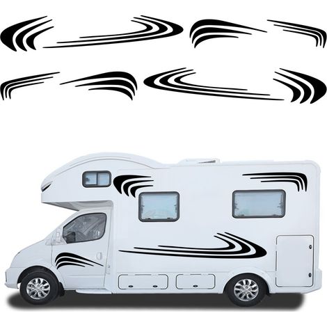 Strisce laterali decorative per auto, camper, roulotte, rimorchi e furgoni camperizzati. (1/5)