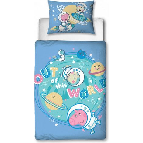 Parure de lit Peppa Pig et George -Out of This World- - 120 cm x 150 cm (1/4)