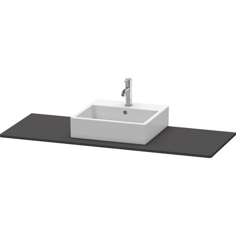 Console Duravit XSquare, 1 découpe au centre, 1400x16x550mm,