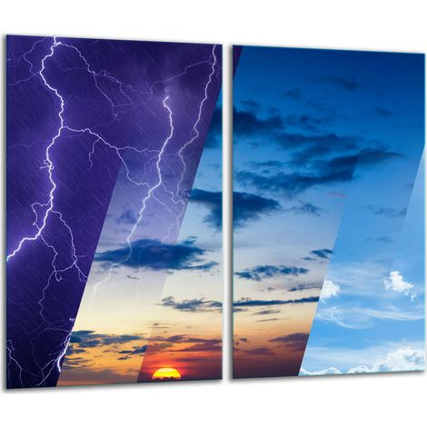 Tagliere in vetro 2x 30x52 resistente alle intemperie