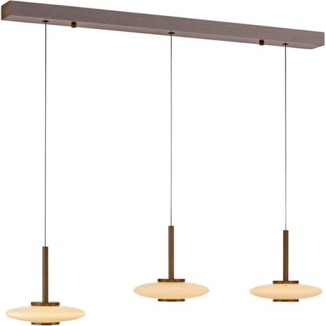 Lampe suspendue 3 lumières Pure Vitrum marron de créateur - 2083-34