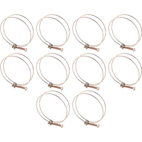 Collier de serrage double fil pour tuyau d'arrosage, clip de fixation pour tuyau (94 mm - 100 mm)