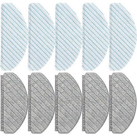 Paquete de 10 paños de fregona y accesorios para la aspiradora Deebot T10/t10 Edición 0620 (1/4)
