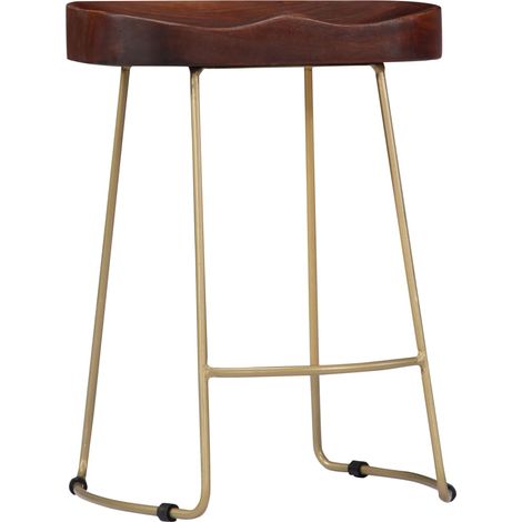Maison Exclusive - Gavin Barhocker 2 Stk. Massivholz Mango