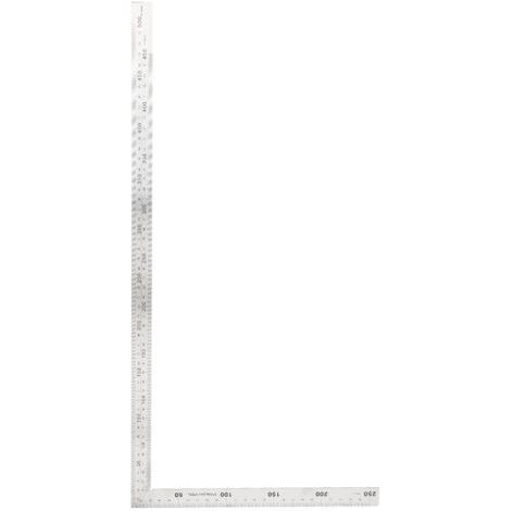 BUNTHAUS Équerre de mesure à angle droit 90 degrés en acier inoxydable 500 x 250 mm (02) (1/5)