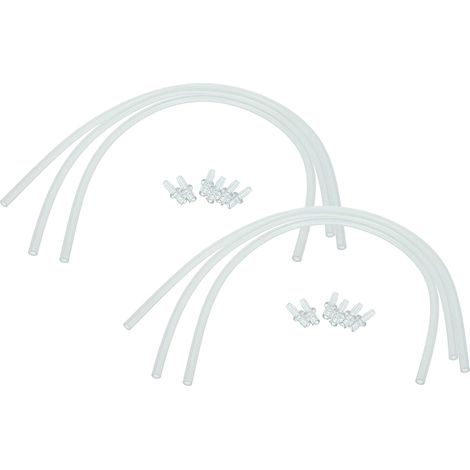 vhbw 6x Milk Hose Set compatible with Jura Cool-Control, Impressa, GIGA, E8 Coffee Machine - 6x connection adapter, 6x milk tube (1/4)