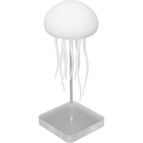 Lampe Méduse, Lampe à Lave Méduse, Lampe Méduse Flottante, Lampe de Chevet LED Portable RVB dégradé Méduse, Lampe à Commande Vocale Rechargeable Jellyflow