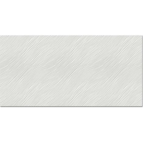 CRÉDENCE CUISINE Vagues - Côtes - Blanc 60x30 cm (1/3)