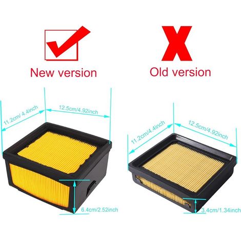 Lot de 2 Filtres À Air de Rechange Scies À Béton pour Husqvarna K760 K770 Repalces 525470601 574362301