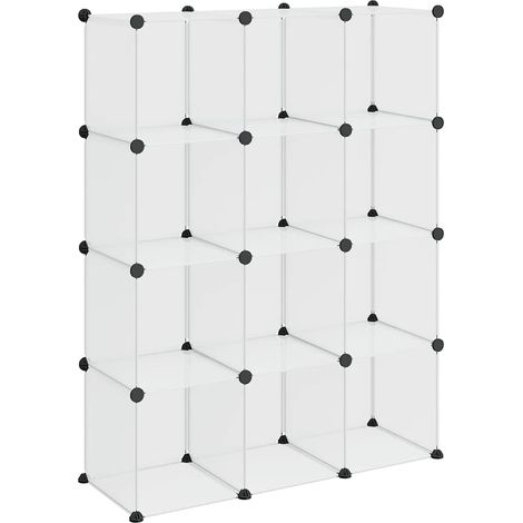 Cubes de rangement 12 pcs Transparent PP (1/5)