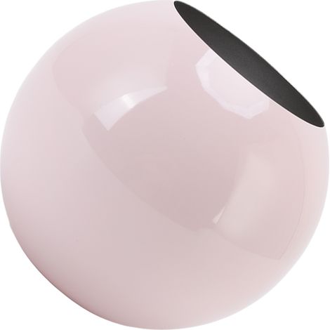 Vase rond rose de style nordique moderne en acier inoxydable, petit vase à fleurs décoratif pour salon ou bureau. (1/5)