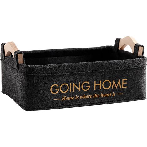 Panier de rangement pliable pour vêtements - Noir (1/5)