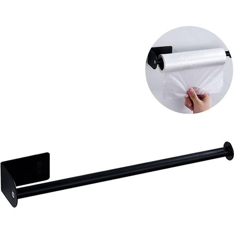 Porte-essuie-tout, étagère de rangement pour sacs de rangement, armoire murale, porte-chiffons, sans perçage (1/5)