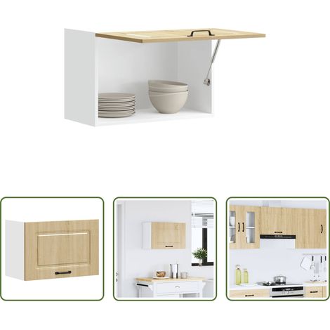 Wandregal - Küchen-Hängeschrank Kalmar Sonoma-Eiche Holzwerkstoff (1/5)