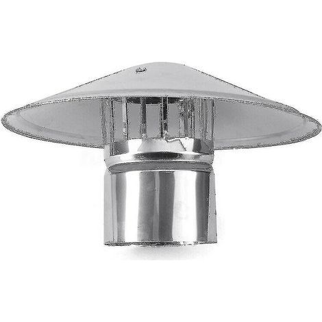 Chapeau de cheminée pour tuyau de poêle de 4/6/8 pouces - Pare-pluie pour cheminée, en alliage de zinc, en forme de champignon (6 pouces)