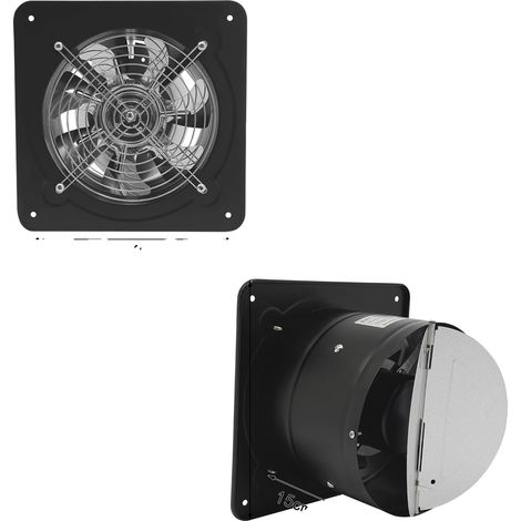 Ventilateur d'extraction, conception à 7 pales, clapet anti-retour automatique, fonctionnement silencieux (1/2)