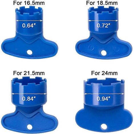 12 pièces Aérateur de robinet pour aérateurs Cache avec clé de retrait d'aérateur de robinet Cache M16.5 18. (1/5)