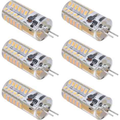 Lot de 6 ampoules LED faciles à installer, transmission lumineuse uniforme, couleur blanc chaud, idéales pour les fêtes et la maison (12 V). (1/5)