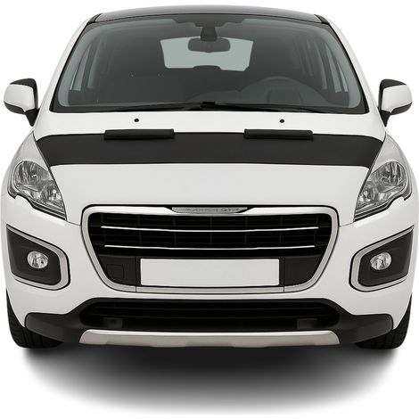 Protège Capot pour Peugeot 3008 2010-2016 Masque de voiture vinyle Noir (1/5)