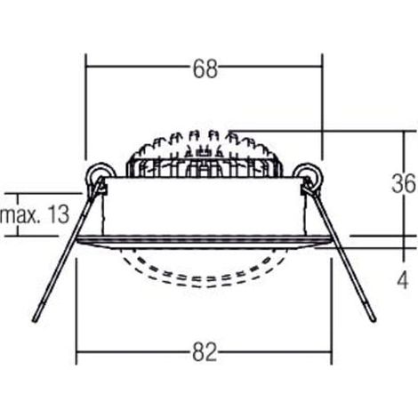 brumberg LED-Einbaustrahler 230V 3000K rund 39463153 (1/2)