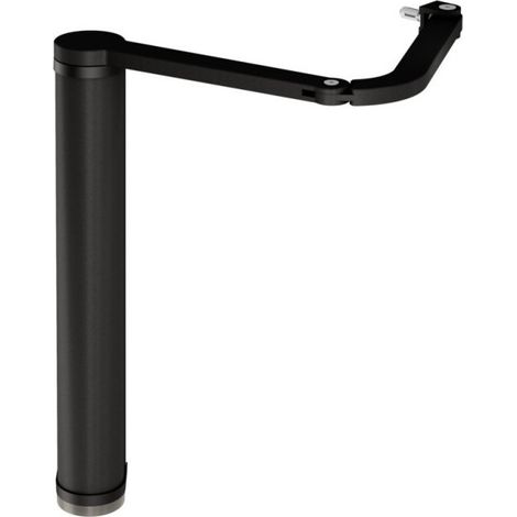 Ferme-portail Noir motorisé VENUS avec bras à coulisse, pour portail battant jusqu'à 1.4m - LOCINOX - (1/2)