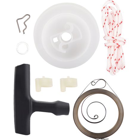Kit de remplacement de pièces pour tondeuse à gazon à traction Poignée de démarrage Poulie Corde Ressorts pour 029 039 MS290 MS390 (1/5)