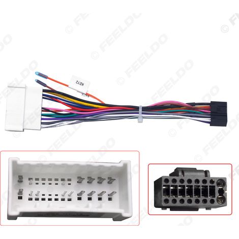 Câble d'alimentation et de mise à niveau du système audio pour Hyundai Elantra/Tukex/Kia Cerato avec grand écran Android 16P et fil arrière