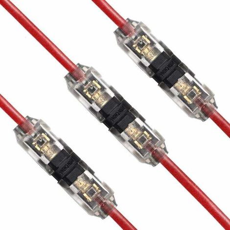 12 pcs Metric Cable Connector H 20/22 AWG, Quick Electrical Wire Connector for Car, Light and Audio (1/5)