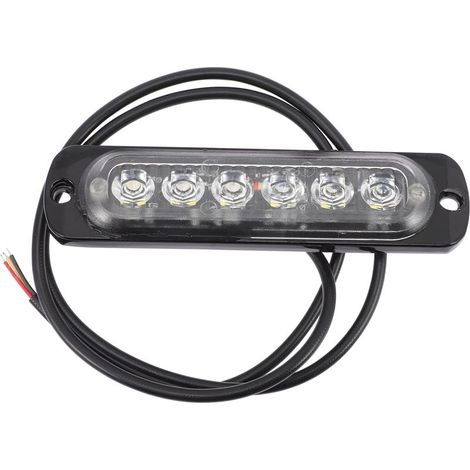 PartyKindom Feux Stroboscopiques à Led Ultra-minces 6 Blanc Pour (1/5)