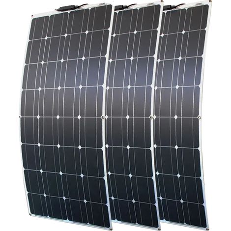 Solarmodul, monokristalline Bauweise, kompaktes Design, 100-W-Modul (2 Module) (1/2)