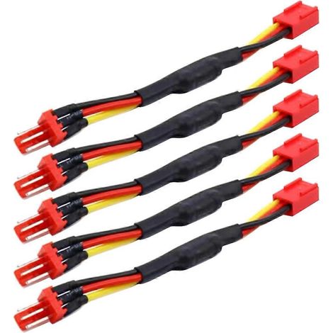 5 câbles d'extension de résistance pour ventilateur PC 3 broches, réduisant le bruit et la vitesse. Connecteur 3 broches. (1/4)