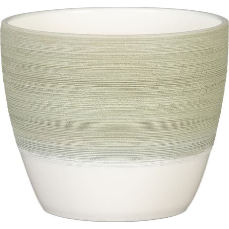 Scheurich pot de fleurs en céramique, couleur : Matcha Cream, diamètre 16 cm, hauteur 14 cm, 1.7 l vol.