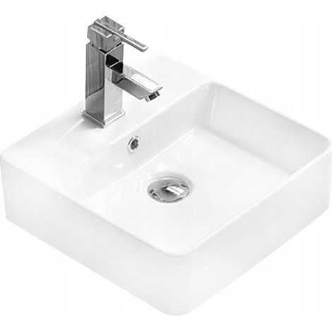 Mexen Kira lavabo sobre encimera 38 x 38 cm, blanco - 21783800 (1/2)