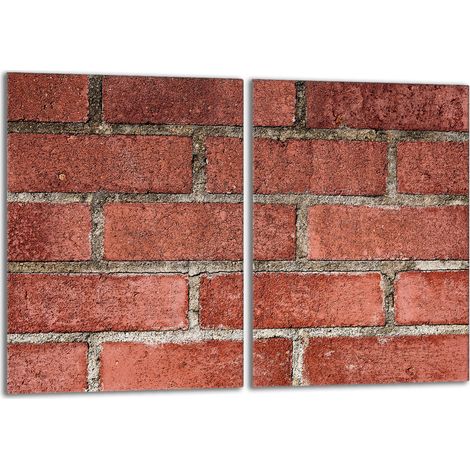 Glasschutzplatte für Herd 2x40x52 Brick (1/5)